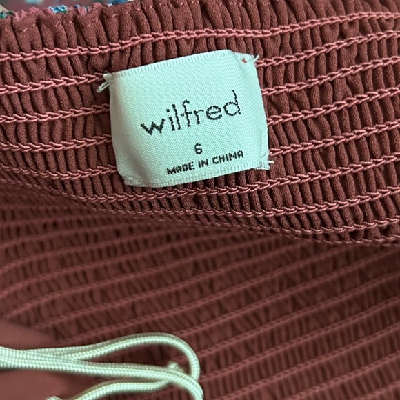 Aritzia Wilfred Jacqueline Floral Midi Dress in Rust Sz 6 - Picture 10 of 12